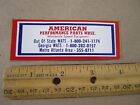 Vintage American Performance Parts Whse Racing Sticker 1970'S 80'S Nhra Nascar