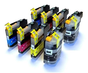 Juegos completos de cartuchos de tinta compatibles LC123 x2 LC-123 - Imagen 1 de 1