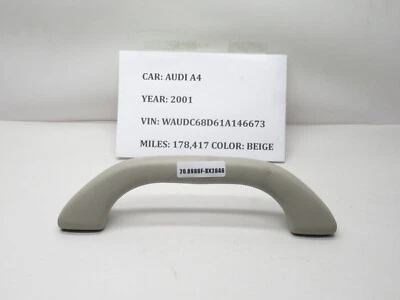 2000-2001 Audi A4 Front Roof Grab Assist Handle 8D0857607F OEM - Image 1 of 4