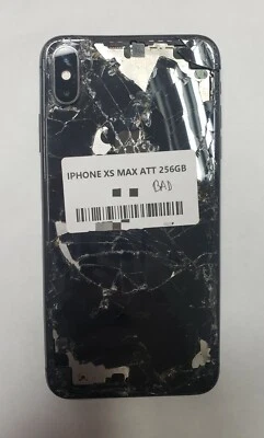 Apple iPhone XS Max 256GB AT&T agrietado delantero y trasero para piezas  Foto 1 de 4