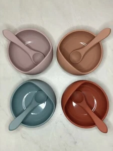 Silicone Waterproof Baby Set - (Bib + Bowl + Spoon) - Picture 1 of 9