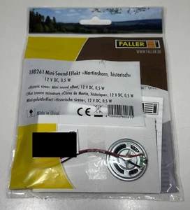 Faller 180261 Mini-Sound-Effekt "Martinshorn, historisch" NEU & OVP - Picture 1 of 2