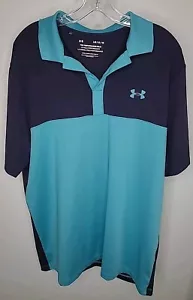 Under Armour The Performance Polo Golf Camicia Blu Vestibilità Larga Taglia Large - Foto 1 di 6