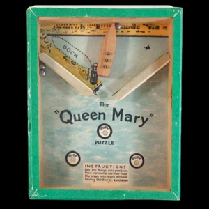 QUEEN MARY PUZZLE vers 1945 - Popular puzzles R.J. / jouet jeu ancien - Picture 1 of 3