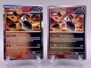 Pokémon TCG 2X Iron Moth 028/182 Paradox Rift Holo & Reverse Holo Rare - NM/MINT - Picture 1 of 2