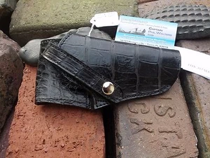 American Alligator Leather Pistol Revolver Handgun Holster gator swamp 3" A - Picture 1 of 12