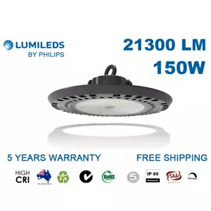 LED 150W High Bay Light Warehouse Industrial Factory 5Years UFO Low Bay  - Picture 1 of 5