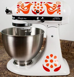 Pyrex Friendship Kitchenaid Mixer Mixing Machine Decal Art Set - Picture 1 of 3
