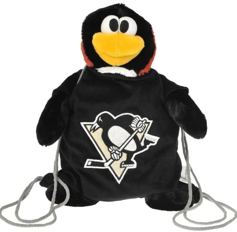 Pittsburgh Penguins Backpack Pal [NEW] NHL String Bag Backsack Back Sack School Cover
