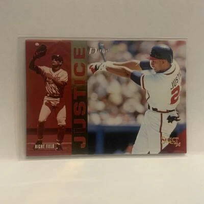 #236 Dave Justice Atlanta Braves 1994 Score Select Baseball Card HX - Image 1 of 2