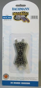 BACHMANN N SCALE E-Z TRACK 30 DEGREE TRAIN CROSSING SECTION xing BAC44840 NEW - Picture 1 of 1
