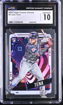 Topps 2024 Cosmic Chrome #8 Jose Tena CGC 10 - Image 1 of 2