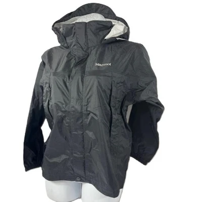 Chaqueta ecológica negra grande Marmot PreCip para niños - ligera, impermeable,... Foto 1 de 4