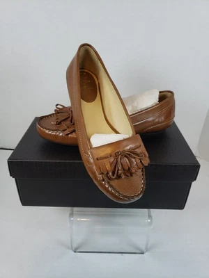 Cleaned & Polished Cole Haan Women Fringe Tassel Saddle Loafers, Tan, Size 6 1/2 - Image 1 of 4