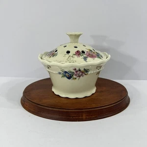 Zuccheriera Flower Frog vintage Baviera Schwarzenhammer Germania con coperchio oro unica - Foto 1 di 6