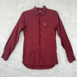Fjällräven Hemd Herren XS rot kariert kariert Knopfleiste Regular Fit Outdoor Portugal - Bild 1 von 8