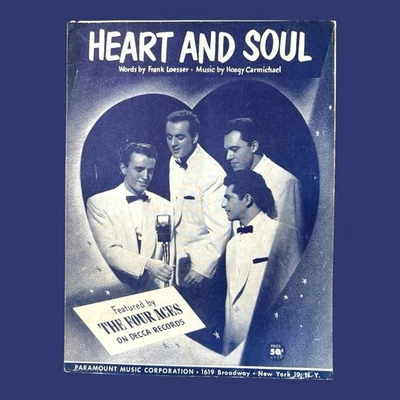 Partituras Corazón y Alma Los Cuatro Ases Hoagy Carmichael Frank Loesser Años 50 Foto 1 de 4