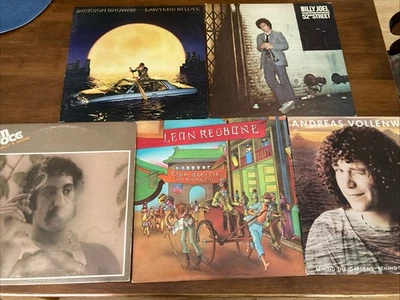 Lot 5 LP's Classic Rock Blues Jackson Browne Billy Joel Jim Croce Leon Redbone - Image 1 of 4