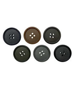 Bottone Classico Tondo – Piatto 4 Buchi – Lineato 24 – Ø 15 mm 68201-24-15 - Imagen 1 de 24