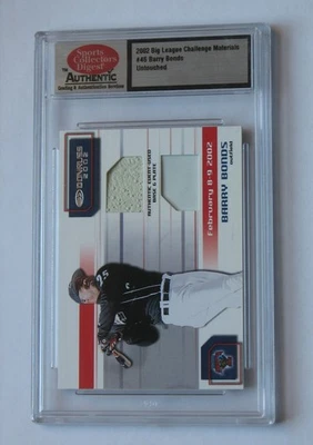 Barry Bonds 2002 46 Big League Challenge Materials Base & Plate - Image 1 of 2