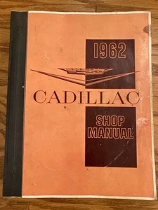 ORIGINAL 1962 CADILLAC SHOP MANUAL Cadillac Motor Car Division Free Shipping - Bild 1 von 9