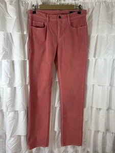 Pantalone Vineyard Vines velluto a coste 30x32 uomo 5 tasche dritto arancione/corallo preppy - Foto 1 di 8