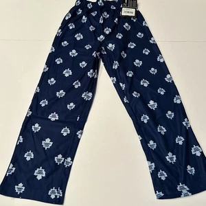 Kids NHL Toronto Maple Leafs Navy Blue Pajama PJ Pants Bottoms size L (7) - Picture 1 of 6