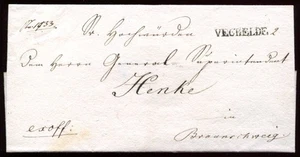 VECHELDE 1830 aprox. CARTA PRE-FILATÉLICA a BRAUNSCHWEIG (C1454 - Imagen 1 de 1