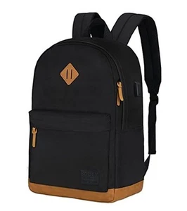 Large Travel Laptop Backpack with USB Charging Port for Men and Women, Classic - Picture 1 of 7
