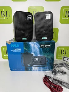 Pyle PDWR30B 3.5" Indoor/Outdoor Waterproof Speaker Pr Black - Picture 1 of 7