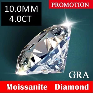 4.0ct 10.0mm Moissanite VVS Loose Stones for Jewelry Making/Collection/DIY Stone - Picture 1 of 5