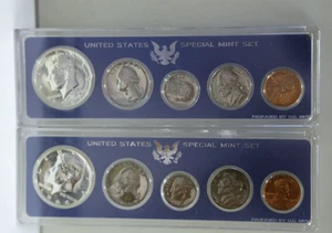 1966, 1967 US Special Mint Sets No Box - Picture 1 of 2