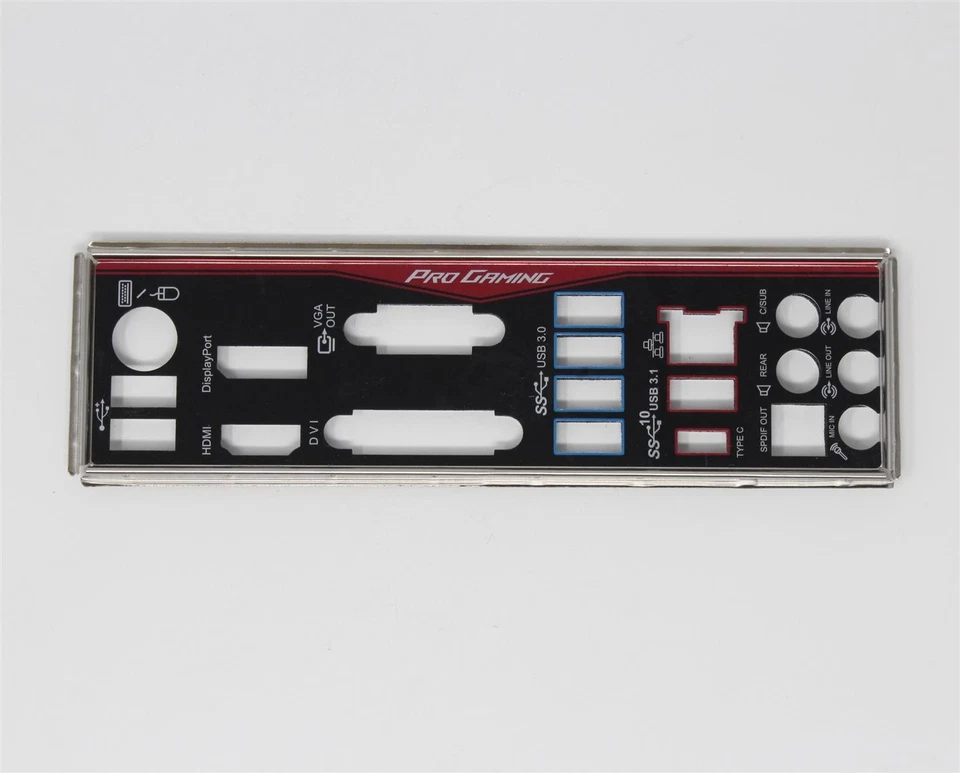 ASUS Z170 Pro GAMING - ATX Blende Slotblende Slotblech IO Shield (#2770) - Bild 1 von 1