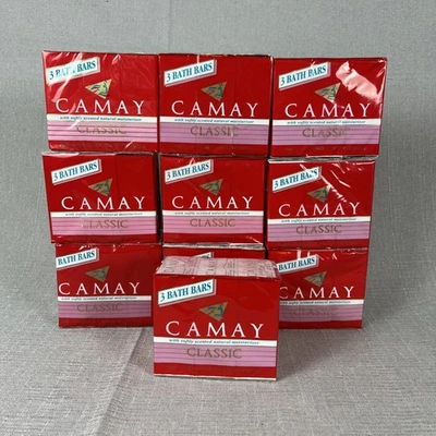 Jabón Camay Rosa Clásico Suavemente Perfumado 10 Paquetes de 3 Bares de Baño Individuales NUEVO Foto 1 de 4
