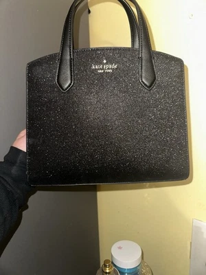 Kate Spade New York Glitter Women's Tinsel Satchel Bag Medium - Black - Image 1 of 4