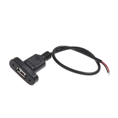 USB Type A Power Port Female Jacks Connector DIY Charging Socket USB-A Cable - Image 1 of 4