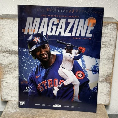 2024 MLB Houston Astros Gameday MAGAZINE August Edition Yordan Alvarez New - Image 1 of 4