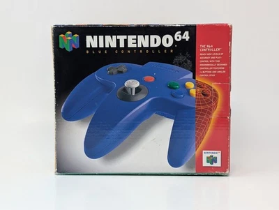 Nintendo 64 Original Wired Controller Blue - In Box - Image 1 of 4
