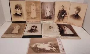 Lot Of 10 Antique Cabinet Photographs St. Louis, Missouri Studios History - Picture 1 of 11