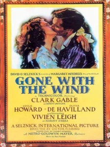 Gone With The Wind Movie Poster large steel sign 400mm x 300mm (og) - Picture 1 of 1