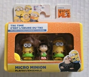Despicable Me 3 Minions Movie Tiki Time 2-Inch Micro Playset - Picture 1 of 7