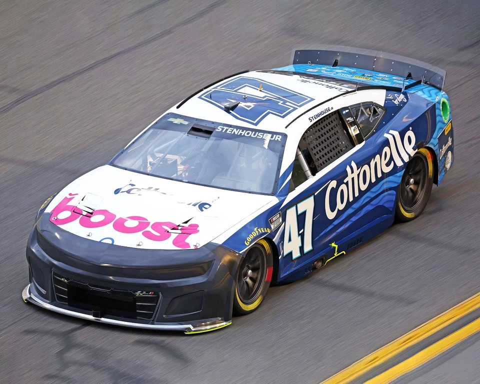Impresión fotográfica brillante Ricky Stenhouse Jr #47 2024 NASCAR Daytona 500 8"X10" 27-FGH Foto 1 de 1