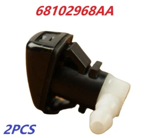 2X For 2014-2016 Jeep Cherokee Windshield Washer Fluid Nozzle Mopar 68102968AA - Picture 1 of 4