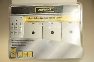 NUOVO Defiant Confezione 3 Interruttore Telecomando Wireless Interno/Esterno 110 395 - Foto 1 di 2