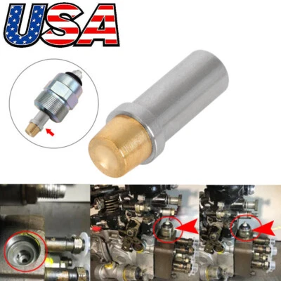 For Dodge D/W 250 VE Rotary Pump Fuel Shutoff Solenoid Brass Tip Plunger 1989-93 - Image 1 of 4