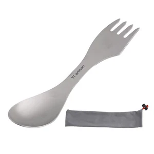 Versatile Spork Camping Practical Tableware Ultralight Utensils 3-In-1 - Picture 1 of 23