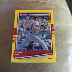 2020 Donruss Yellow Parallel #114 Chris Sale - Boston Red Sox - Picture 1 of 2