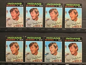 1971 Topps Baseball #510 Ken Harrelson Cleveland Indians 8 Cards Sku71 - Picture 1 of 2