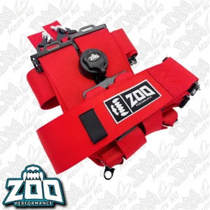 Zoo Performance 3" FIA Approved 6-Point Race Harness - Red - Bild 1 von 11