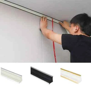 Self-adhesive Molding Wall Inner Corner Trim Line Ceiling Edge Caulk Strip - Picture 1 of 32